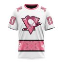 T-shirt NHL Pittsburgh Penguins In Classic Style With Paisley! WE WEAR PINK BREAST CANCER