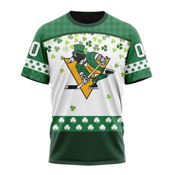 T-shirt NHL Pittsburgh Penguins Special Design For St. Patrick Day ST2401