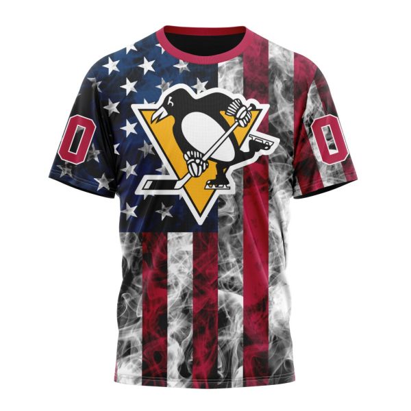 T-shirt NHL Pittsburgh Penguins Special Design For Independence Day The Fourth Of July ST2401