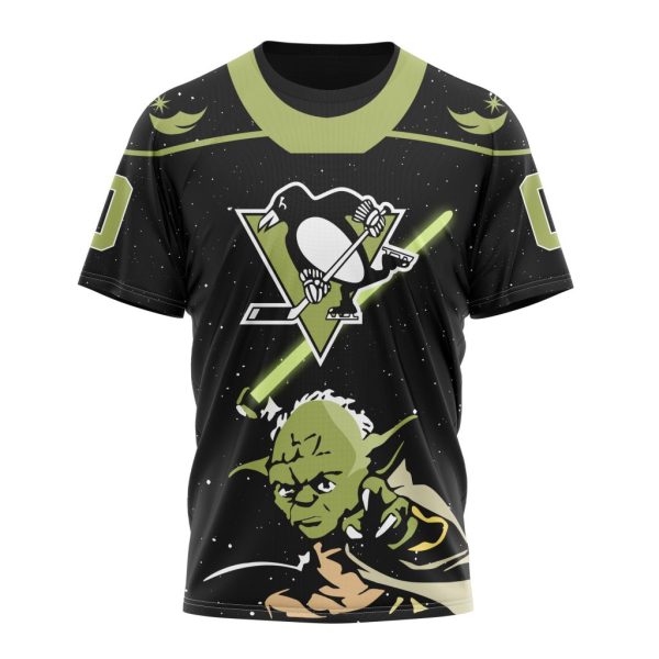 T-shirt NHL Pittsburgh Penguins Special Star Wars Yoda Design ST2404
