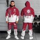Alabama Crimson Tide Hoodie Sweatpants Set, Custom Hoodie, Sport Hoodie Sweatpants Set, Sport Gifts For Fan JA53