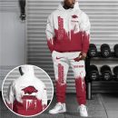 Arkansas Razorbacks Hoodie Sweatpants Set, Custom Hoodie, Sport Hoodie Sweatpants Set, Sport Gifts For Fan JC85