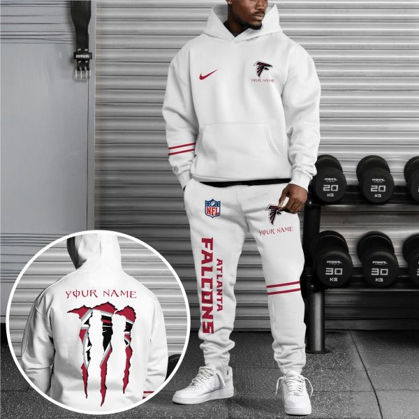 Atlanta Falcons Hoodie Sweatpants Set Custom Your name, Sport Hoodie Sweatpants Set - Image 2