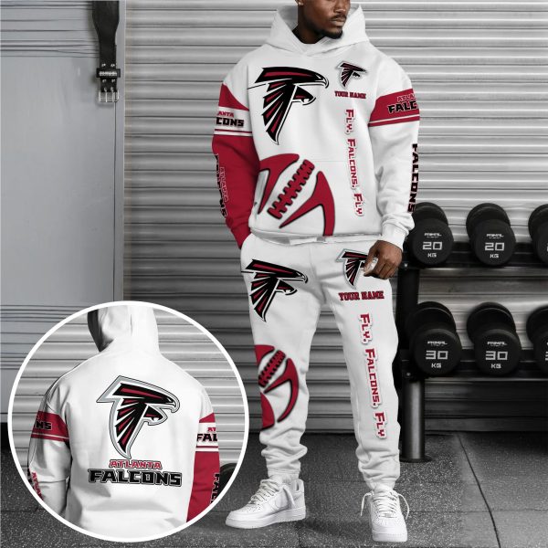 Atlanta Falcons Hoodie Sweatpants Set Custom Your name, Sport Hoodie Sweatpants Set, Sport Gifts For Fan
