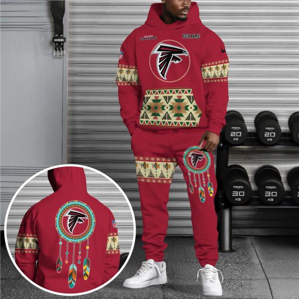 Atlanta Falcons Hoodie Sweatpants Set, Custom Hoodie, Sport Hoodie Sweatpants Set, Sport Gifts For Fan SH80