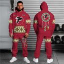 Atlanta Falcons Hoodie Sweatpants Set, Custom Hoodie, Sport Hoodie Sweatpants Set, Sport Gifts For Fan SH80