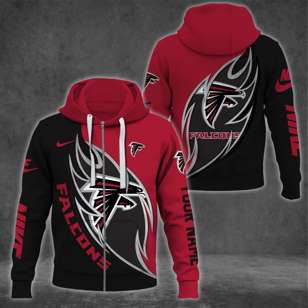 Atlanta Falcons NK Hoodie And Jogger ,Sport Hoodie Tracksuit, NFL hoodie, NFL Joggers - Image 2