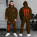 Cleveland Browns Hoodie Sweatpants Set Custom Your name, Sport Hoodie Sweatpants Set