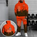 Cleveland Browns Hoodie Sweatpants Set, Custom Hoodie, Sport Hoodie Sweatpants Set, Sport Gifts For Fan QU90