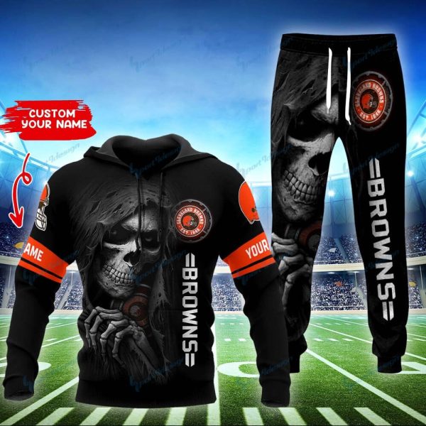 Cleveland Browns Personalized Hoodie and Jogger Set