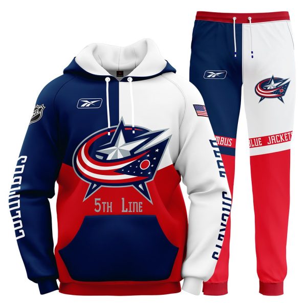 Columbus Blue Jackets NHL Team Sport Hoodie Tracksuit