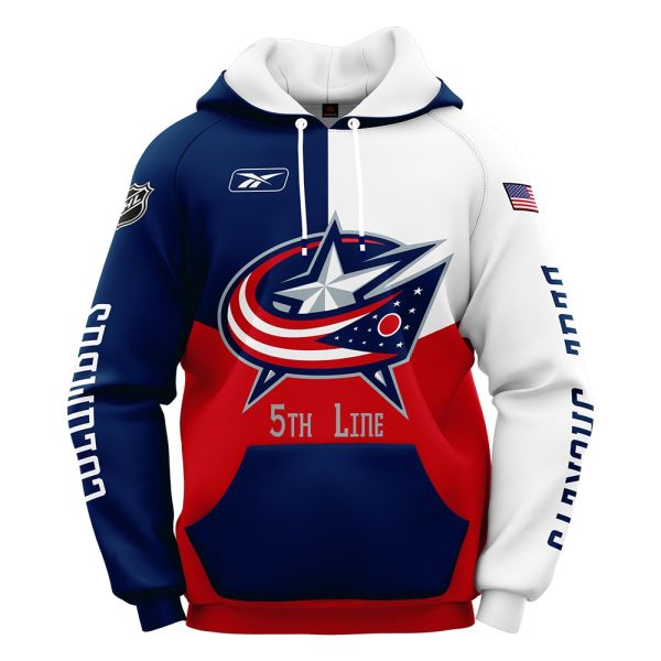 Columbus Blue Jackets NHL Team Sport Hoodie Tracksuit - Image 2