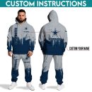 Dallas Cowboys Hoodie Sweatpants Set, Custom Hoodie, Sport Hoodie Sweatpants Set, Sport Gifts For Fan AE77