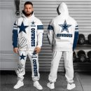 Dallas Cowboys Hoodie Sweatpants Set, Custom Hoodie, Sport Hoodie Sweatpants Set, Sport Gifts For Fan GJ46