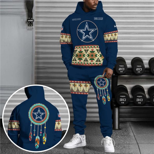 Dallas Cowboys Hoodie Sweatpants Set, Custom Hoodie, Sport Hoodie Sweatpants Set, Sport Gifts For Fan HX45