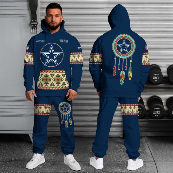 Dallas Cowboys Hoodie Sweatpants Set, Custom Hoodie, Sport Hoodie Sweatpants Set, Sport Gifts For Fan HX45 - Image 2