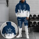 Dallas Cowboys Hoodie Sweatpants Set, Custom Hoodie, Sport Hoodie Sweatpants Set, Sport Gifts For Fan IU81