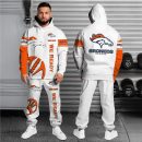 Denver Broncos Hoodie Sweatpants Set Custom Your name, Sport Hoodie Sweatpants Set, Sport Gifts For Fan