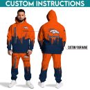 Denver Broncos Hoodie Sweatpants Set Custom Your name, Sport Hoodie Sweatpants Set, Sport Gifts For Fan