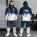 Denver Broncos Hoodie Sweatpants Set Custom Your name, Sport Hoodie Sweatpants Set, Sport Gifts For Fan