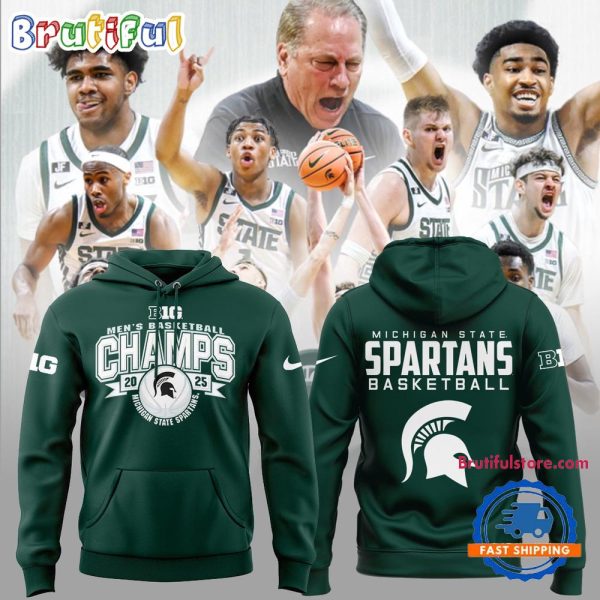 Michigan State 2025 Big Ten Men’s Basketball Regular Season Champions Limited Hoodie
