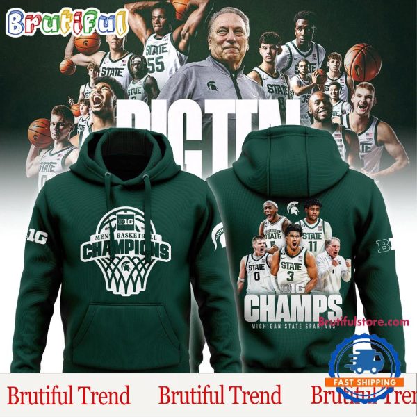 Michigan State 2025 Big Ten Men’s Basketball Regular Season Champions Hoodies