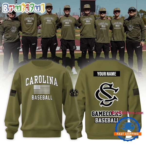 South Carolina Gamecocks NCAA Baseball x Salute to Service 2025 Sweatshirt