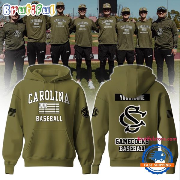 South Carolina Gamecocks NCAA Baseball x Salute to Service 2025 Hoodie