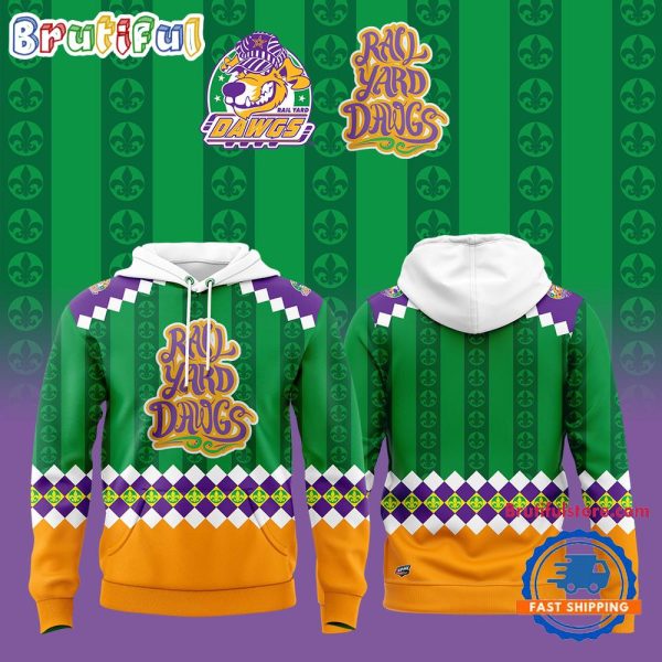 Roanoke Dawgs 2025 Mardi Gras Limited edition Hoodie