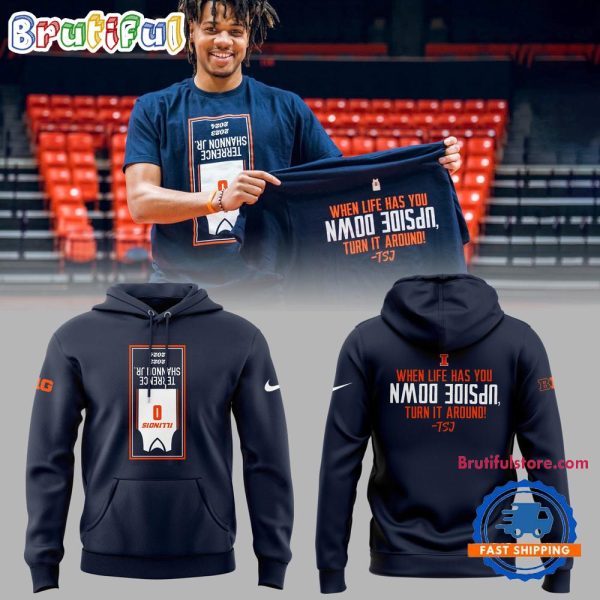 Illinois Fighting Illini Basketball TSJ Upside Down Limited Edition Hoodie