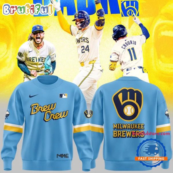 Milwaukee Brewers Special New Blue City Connect Sweatshirt