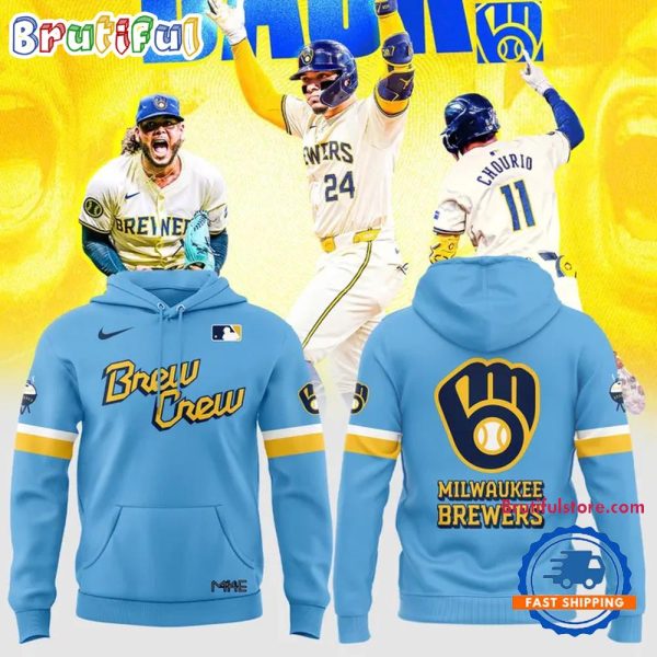 Milwaukee Brewers Special New Blue City Connect Hoodie