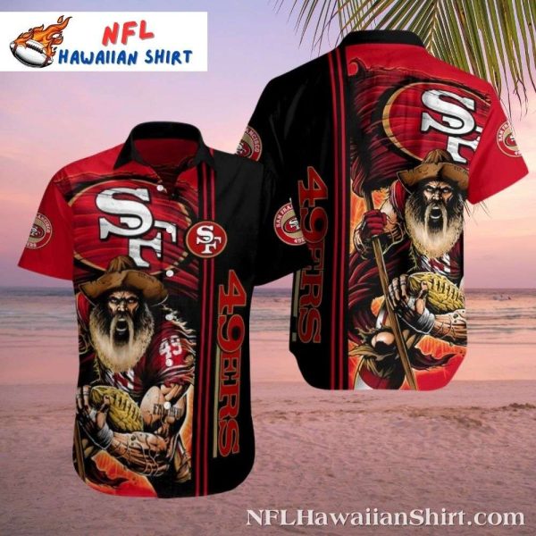 Wild West 49ers Niners Hawaiian Shirt - Prospector Pete Edition
