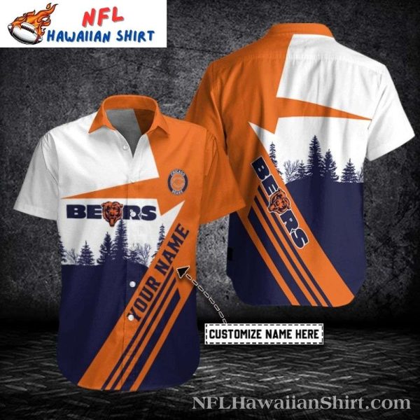 Windy City Wilderness - Chicago Bears Scenic Personalized Hawaiian Shirt
