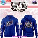 Washington Capitals 50th Anniversary Cherry Blossom Blue Hoodie