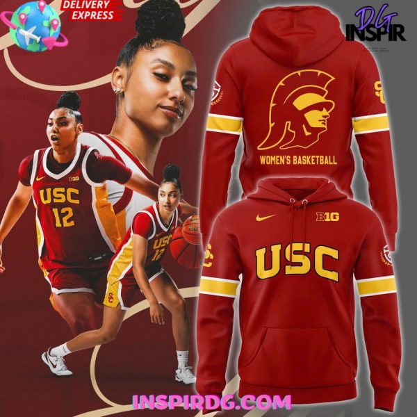 USC Trojans Women’s Basketball 2025 Red Hoodie