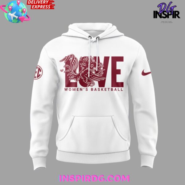 South Carolina Gamecocks Women’s Basketball LOVE Special Hoodie - Image 2