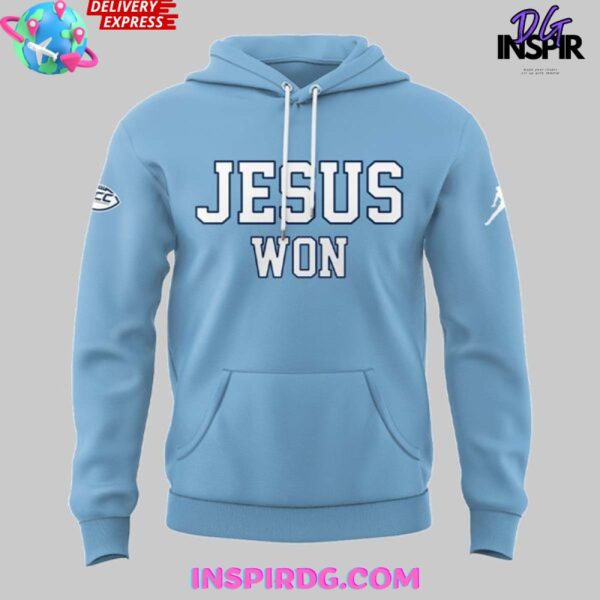North Carolina Tar Heels Jesus Won Special Hoodie - Image 2