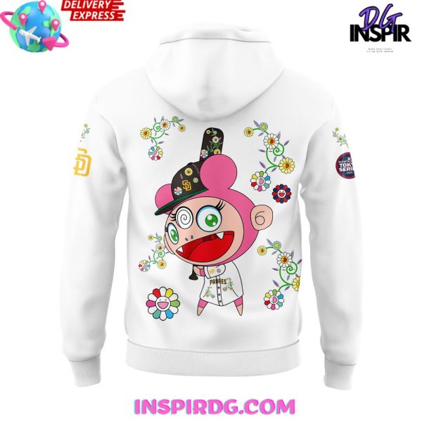San Diego Padres Takashi Murakami x MLB World Tour Tokyo Series 2025 Hoodie - Image 3