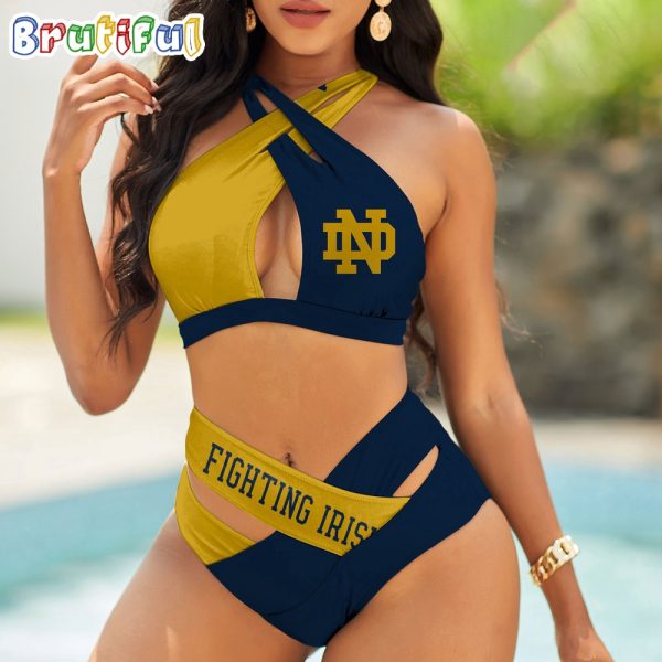Notre Dame Fighting Irish Women Bikini Set Sporty Bikini Sets