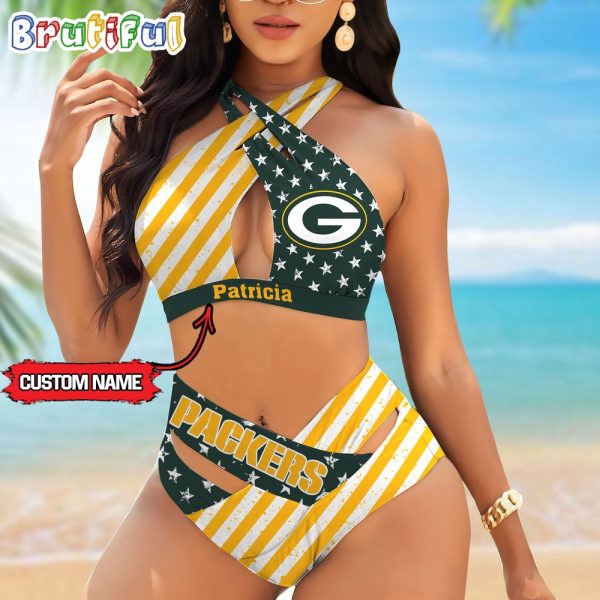 NFL Green Bay Packers Women Bikini Set Summer Football Bikini Sets