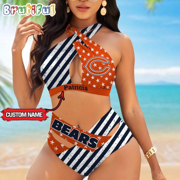 NFL Chicago Bears Women Bikini Set Summer Football Bikini Sets