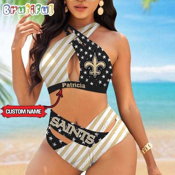 NFL New Orleans Saints Women Bikini Set Summer Football Bikini Sets