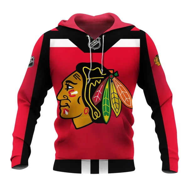 Custom Name & Number NHL Chicago Blackhawks Exclusive All Over Prints L3110A01CBHD - Image 2