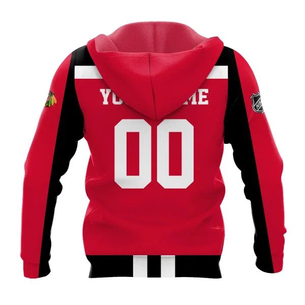 Custom Name & Number NHL Chicago Blackhawks Exclusive All Over Prints L3110A01CBHD - Image 3