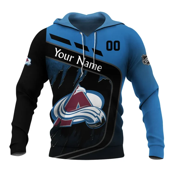 Custom Name & Number NHL Colorado Avalanche Exclusive All Over Prints 311024A1CAHD - Image 2