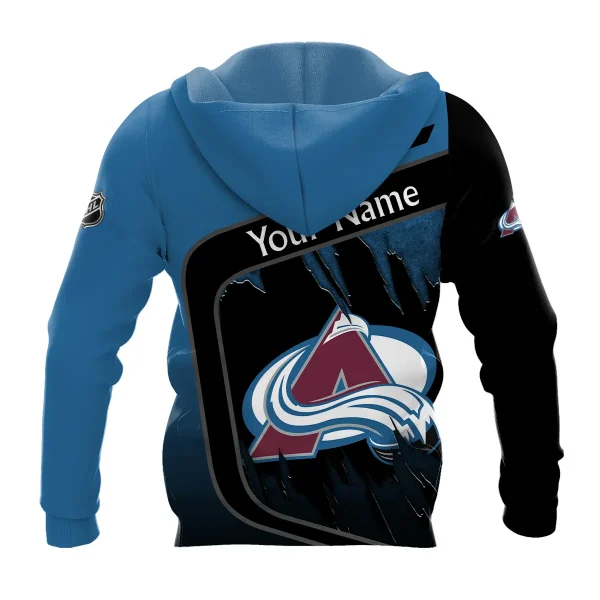 Custom Name & Number NHL Colorado Avalanche Exclusive All Over Prints 311024A1CAHD - Image 3