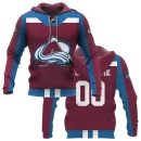 Custom Name & Number NHL Colorado Avalanche Exclusive All Over Prints L3110A01CAHD