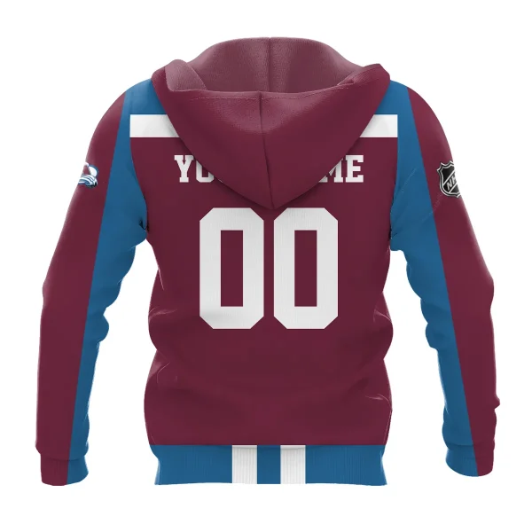 Custom Name & Number NHL Colorado Avalanche Exclusive All Over Prints L3110A01CAHD - Image 3