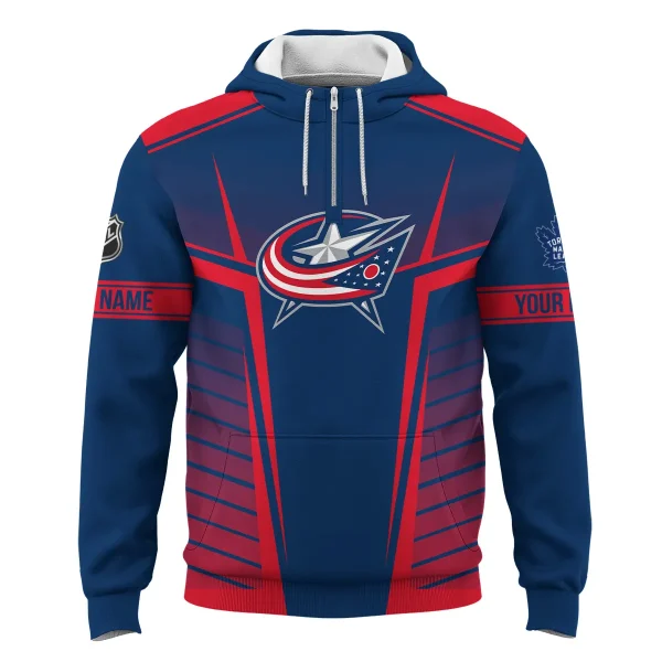 Custom Name & Number NHL Columbus Blue Jackets Exclusive All Over Prints
